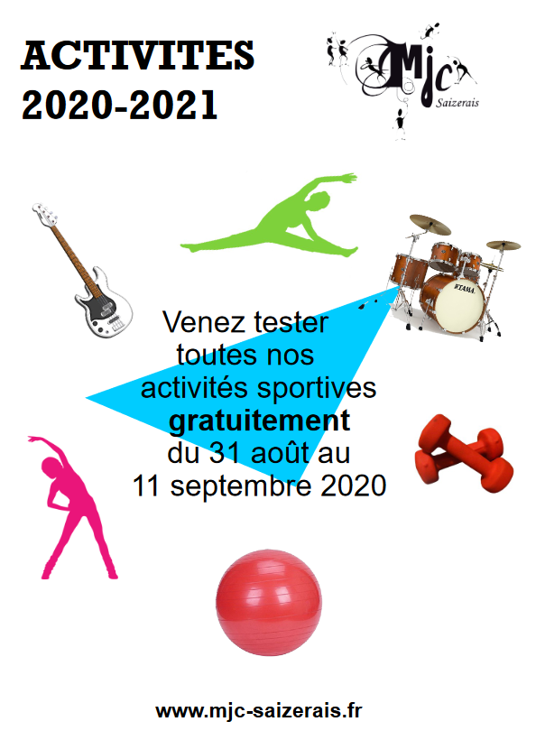 Planning des Activités 2020/2021 de la MJC de Saizerais