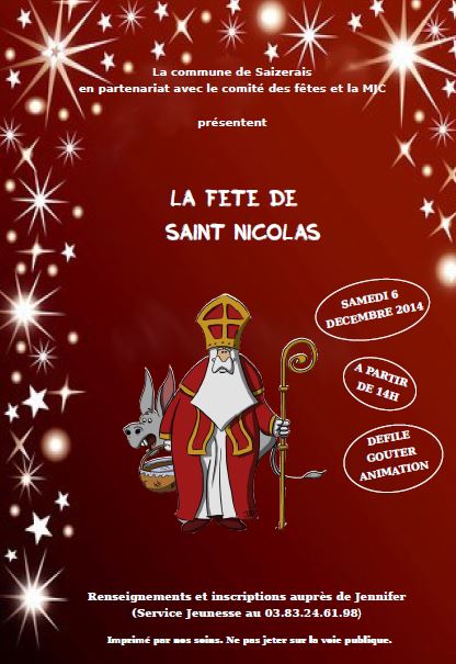 Saint Nicolas 2014 à Saizerais